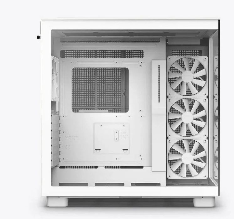 Корпус аквариум белый NZXT H9 FLOW (2023)
