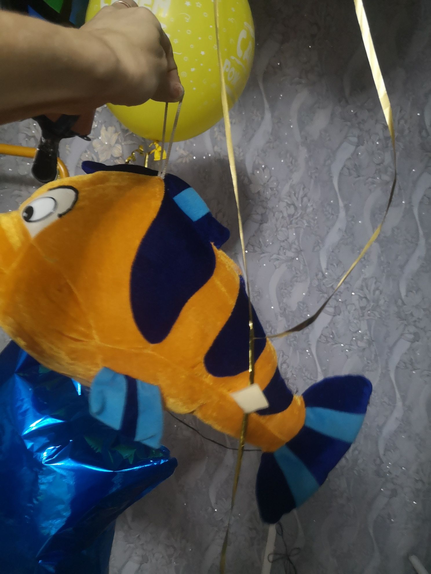 Blue and Yellow Fish Pinata