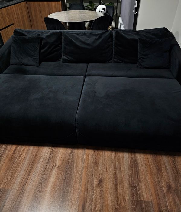 *НОВ* Разтегателен диван, плюш, голям диван, мека мебел