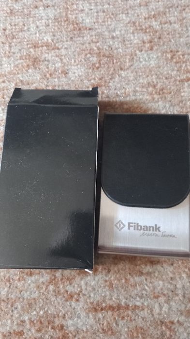 Нови кожен визитник и кожен ключодържател,визитник с магнитно затварян