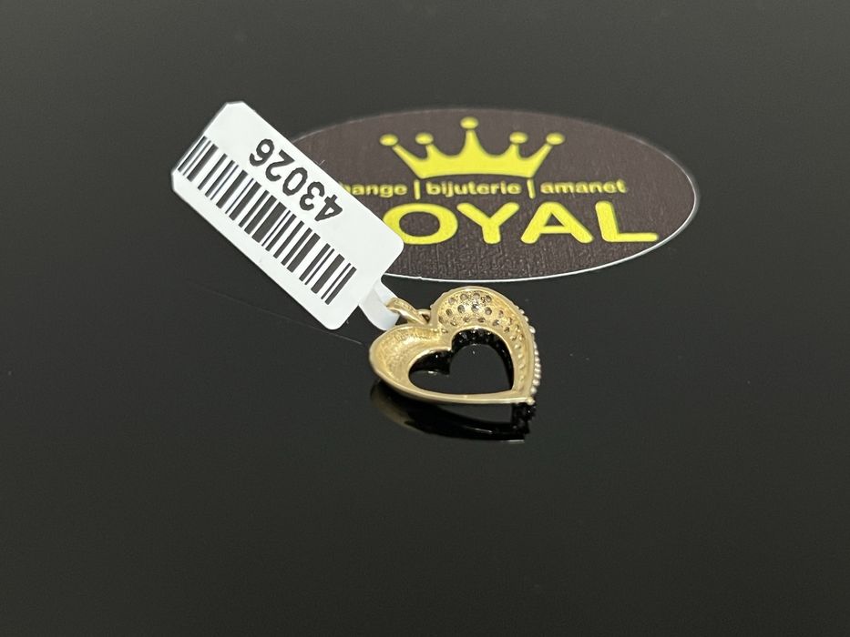 Bijuteria Royal CB : Pandantiv inima aur 14K 0,98 grame