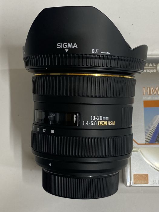 Obiectiv foto Sigma 10-20 mm,filtru,montura Nikon
