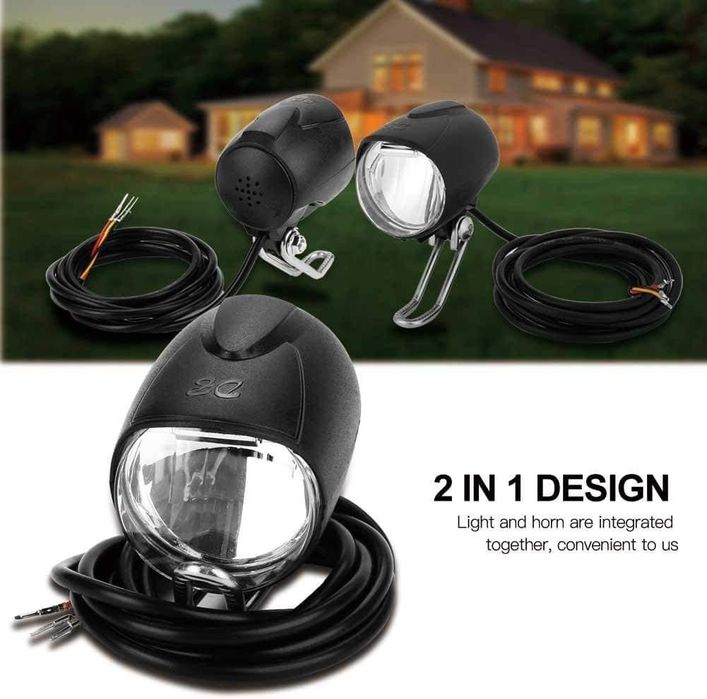 Фар LED + клаксон | Топ Скутерс