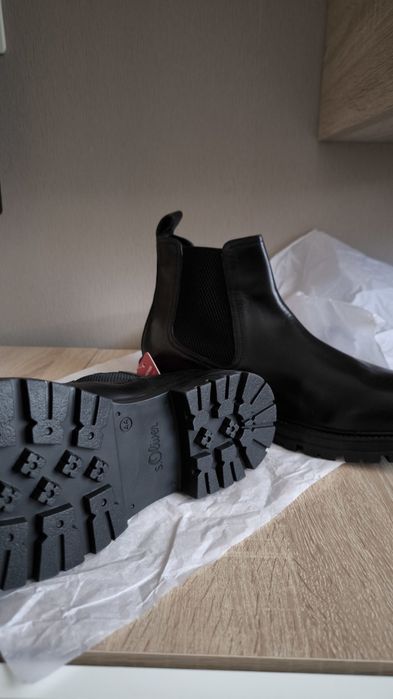 Ghete bărbați s'oliver piele mărimea 44