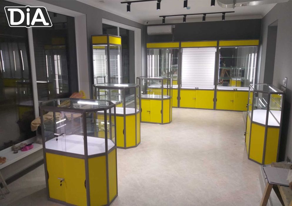 Oynaly vitrina, Акция, прилавки, savdo vitrinalar stellajlar