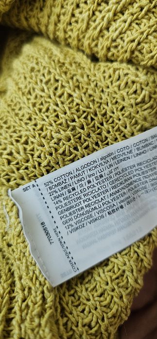 Mango S-размер топ памук-лен