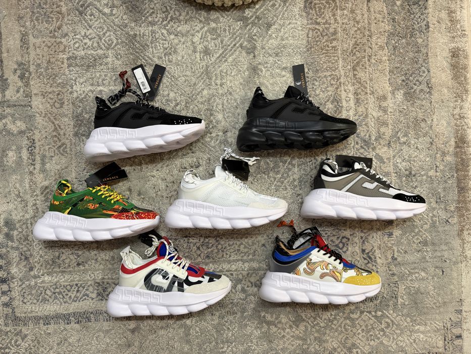 Adidasi Versace Chain Reaction / Medusa / Premium / Full box