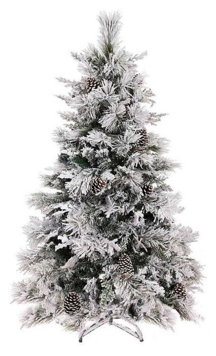 Brad artificial de lux cu zăpadă