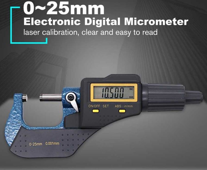 Микрометр электронный 0-25мм -0,001