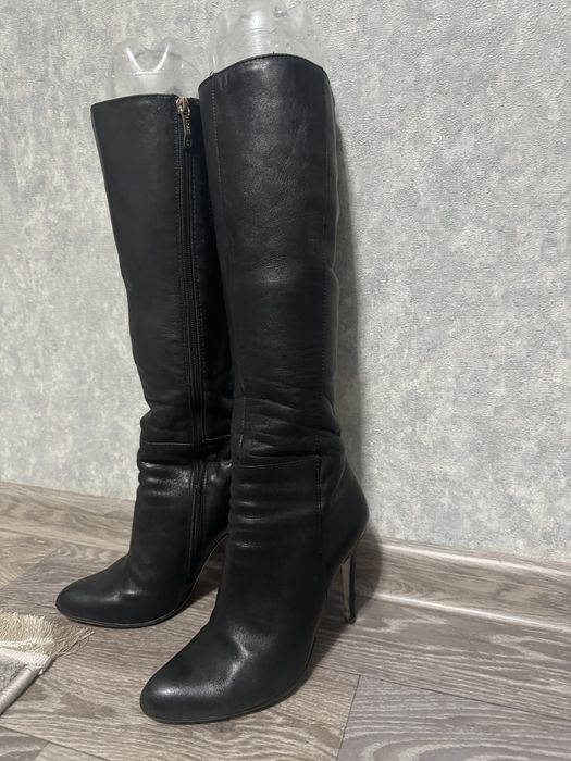 Продам кожанные сапоги