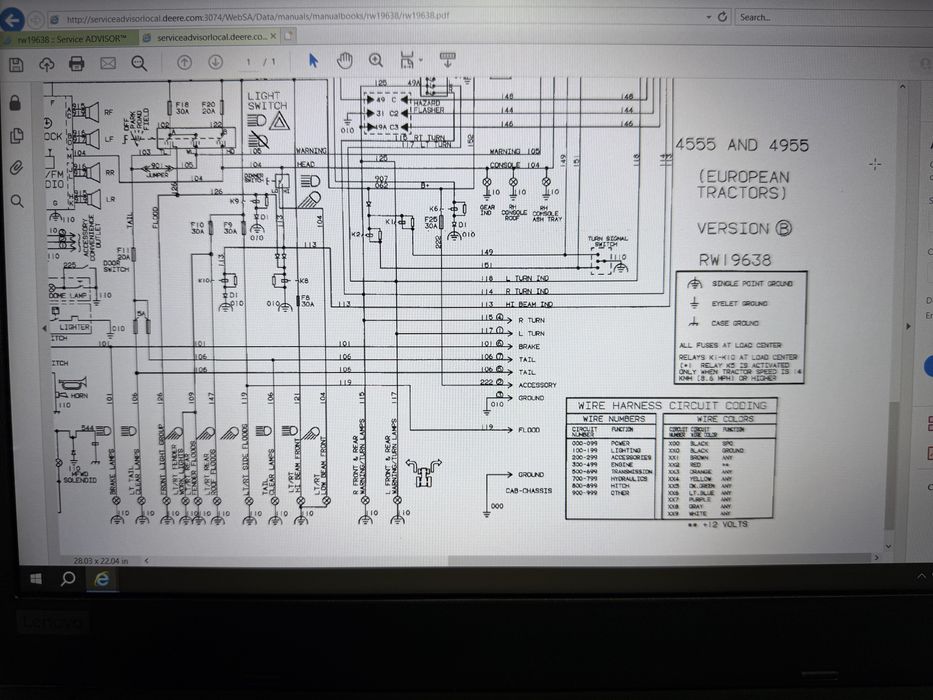Tester/Diagnoza JOHN DEERE EDL3+Laptop Lenovo cu Service Adevisor 2023