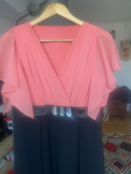 rochie ocazie cu pietre din voal