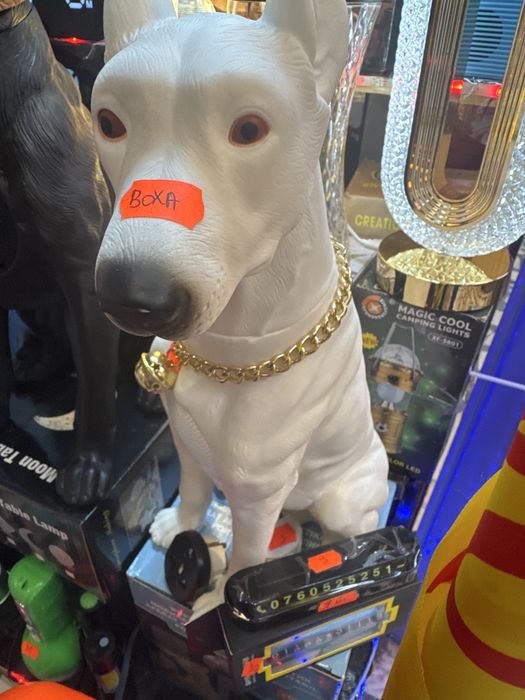 Boxa portabila wireless, cu bluetooth si microfon, tip doberman, 10W