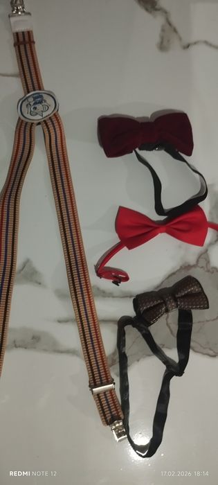 Продам подтяжки и три бантика