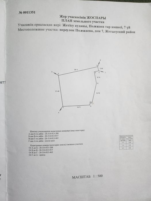Участок с постройками