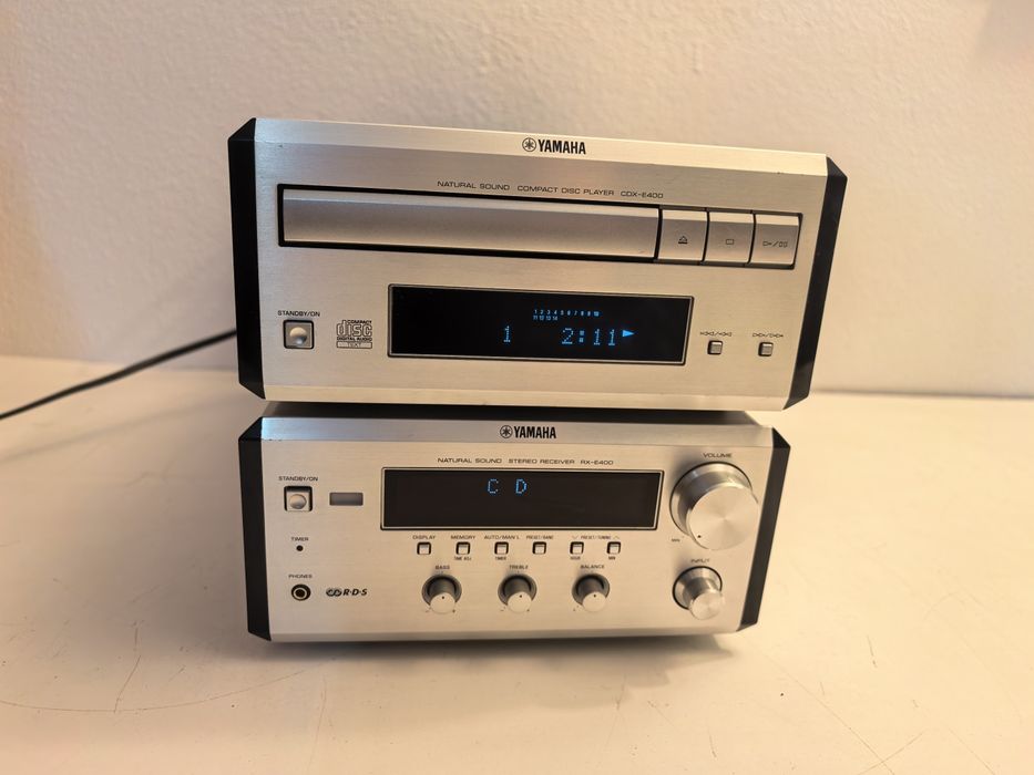 Amplificator Yamaha RX E400 si CDX E400 amplituner iesire subwoofer optical statie