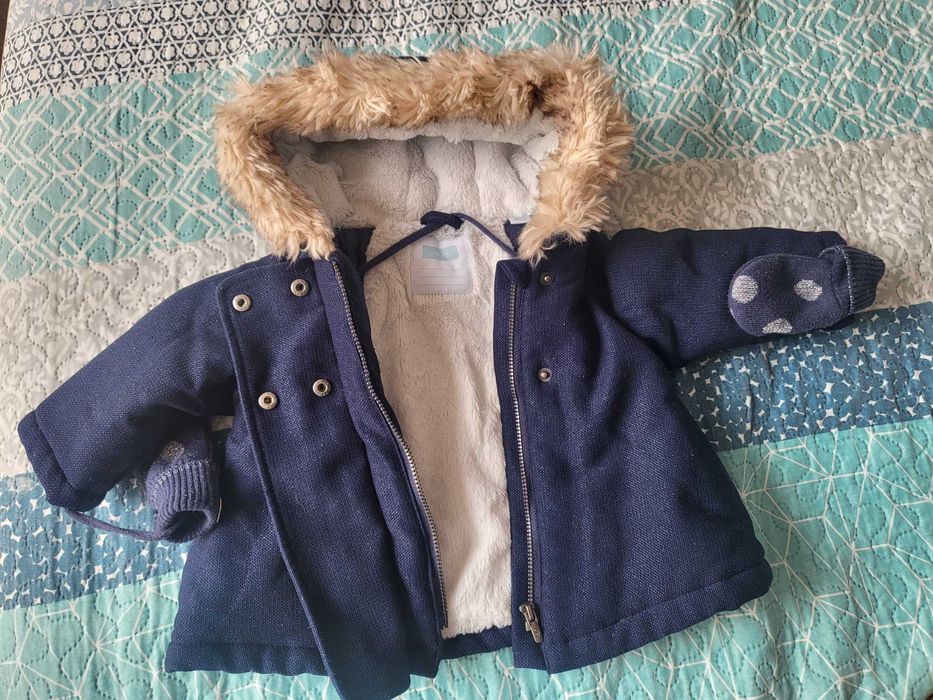 Бебешко зимно палто Obaibi 6 м и други