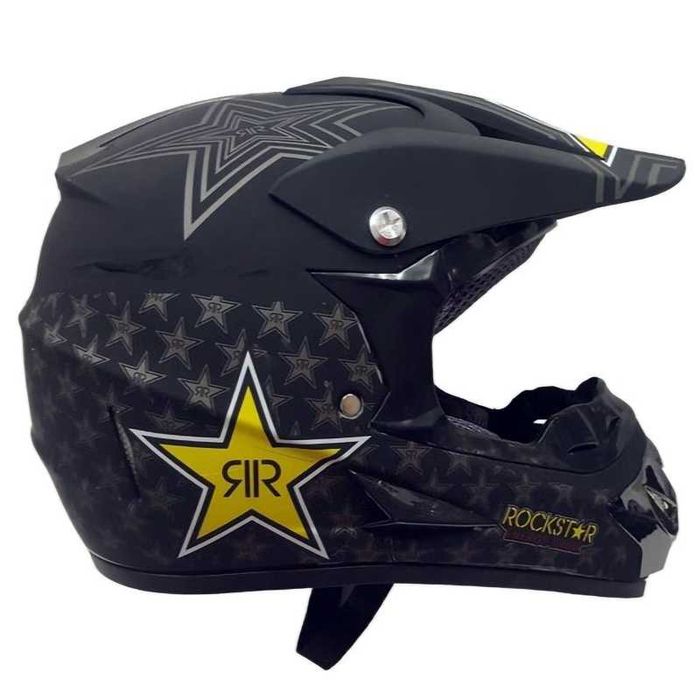 Кросова каска ROCKSTAR, Full Face, DOT, Размер: S/M - Вело, Мото, ATB