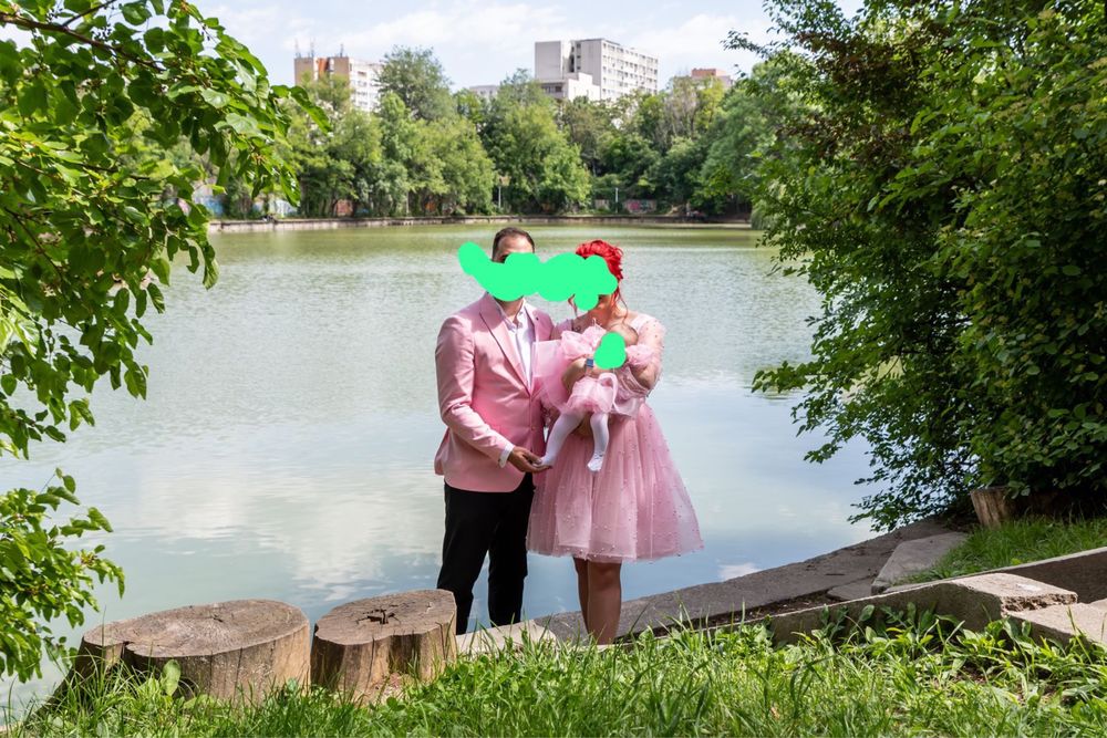 Set rochite mama fiica botez