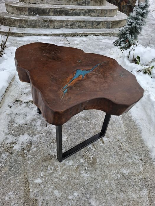 Masa de cafea cu rășină epoxidica