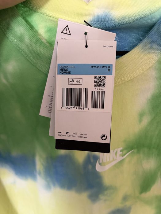 Nike tie dye  oversized new M тениска