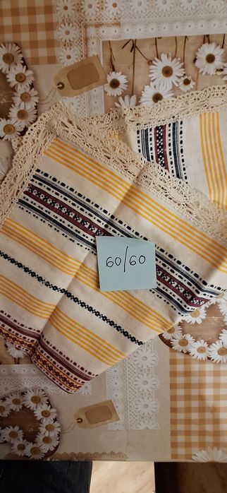 За ценители! Нови! Ръчно изработени покривки,карета,100% памук