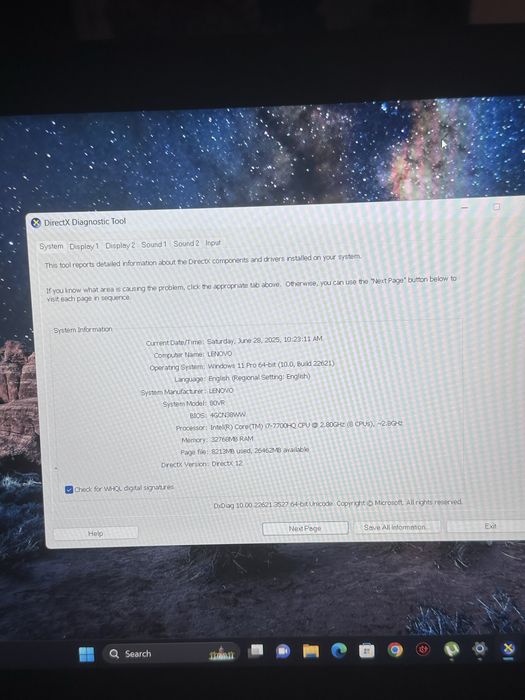 Laptop lenovo legion y720