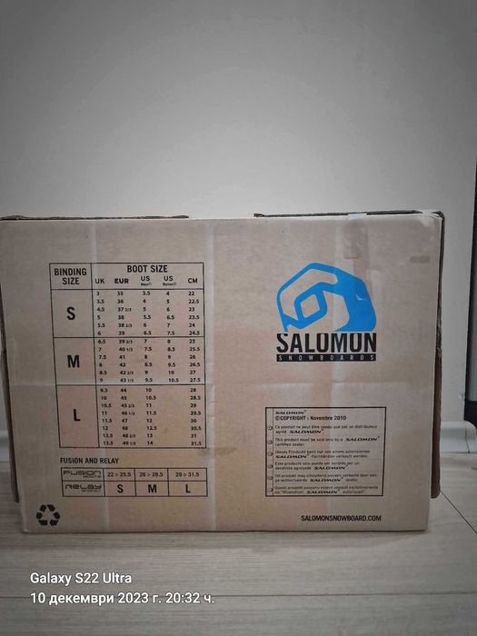 Сноуборд обувки   SALOMON- Kiana Black, размер EU 40 1/3; CM 25.5