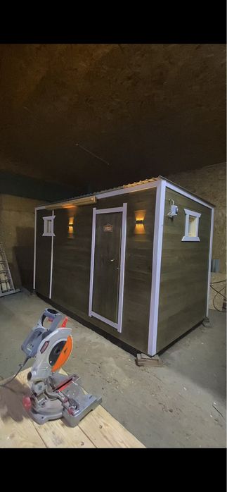 Мобильная баня с установкой