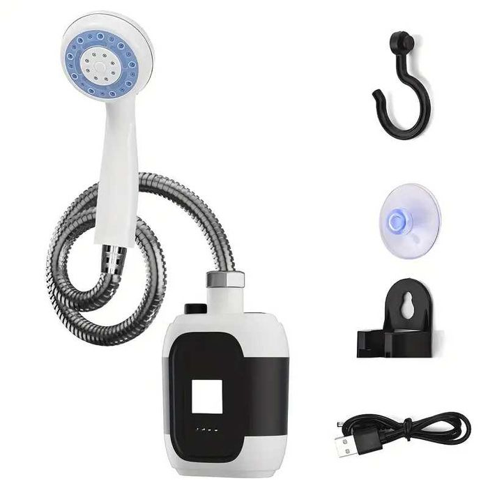 Преносим душ подходящ за къмпинг кемпер каравана вътрешен външен душ