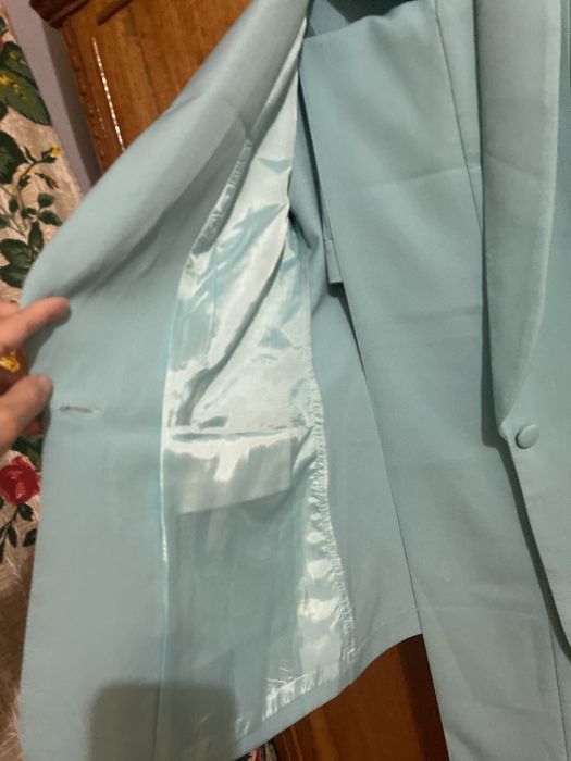 костюм брюки мятного цвета