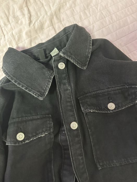 Тъмно сиво дънково яке, H&M