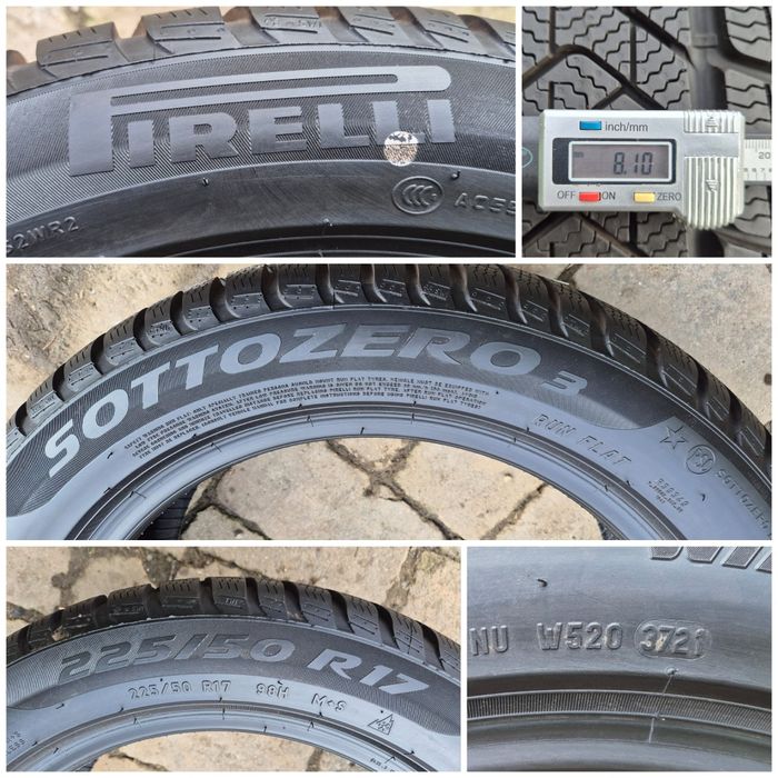 O bucată 225/50 R17 M+S iarnă - una Pirelli Bridgestone