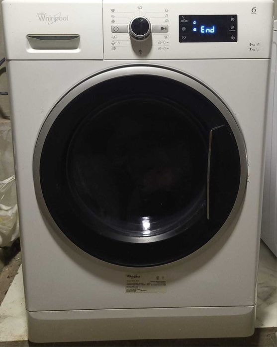 Masina de spalat cu uscator Whirlpool,1600 RPM,Spalare 9 kg,Uscare 7kg