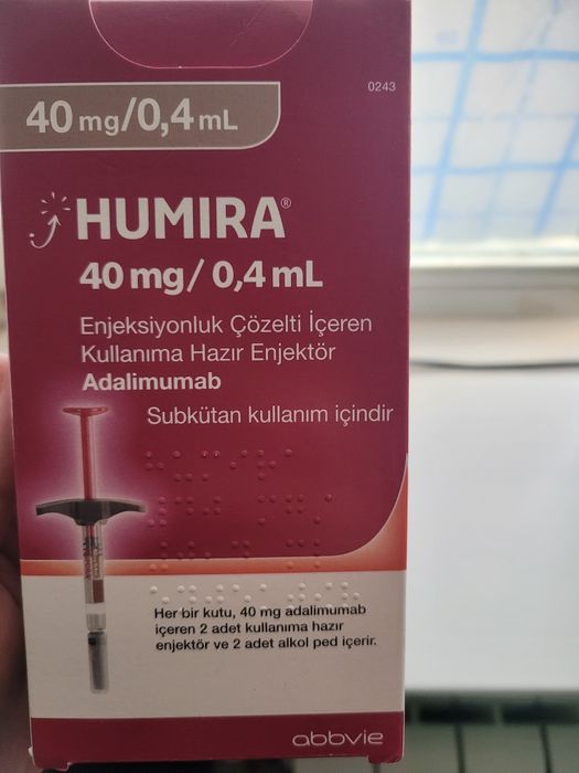Humira 40 mg/0.4 ml (Adalimumab) – original, yangi qadoqda