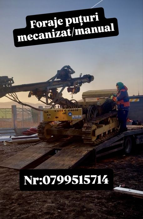 Foraje pururi apa,mica/mare adancime