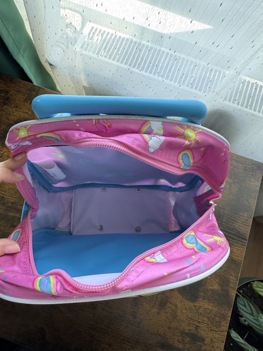 Troler ghiozdan gradinita cu Barbie