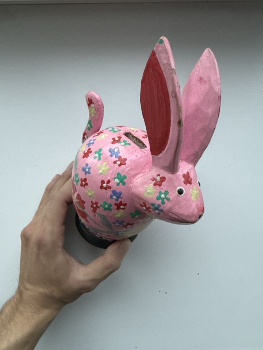 Деревянная копилка “Зайчик”