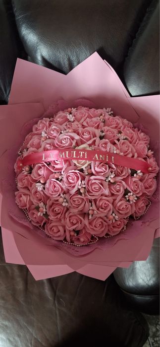 Buchet trandafiri din sapun