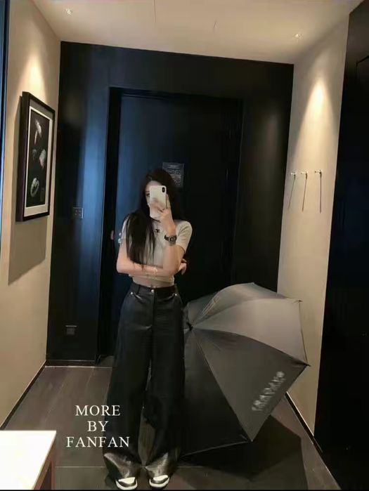 Женские Кожаные брюки