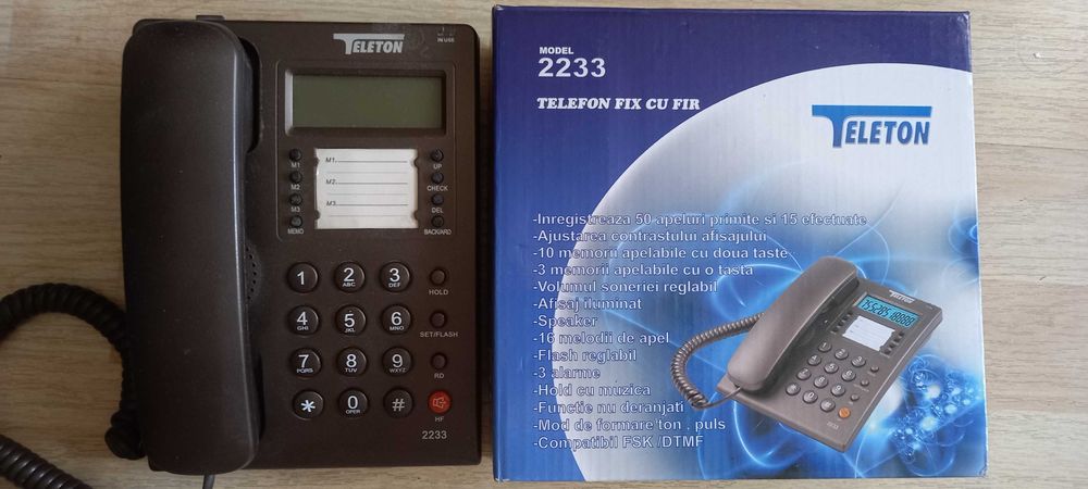 TELEFON  FIX - A stat în cutie - Folosit putin la început - F. PERFORMANT - e impecabil