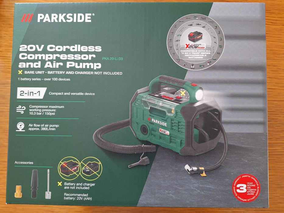 Compresor - pompa de aer auto portabila alimentare 20V