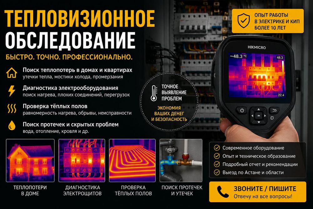 Тепловизионное обследование. Тепловизор.