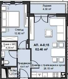 Продава се Тристаен апартамент в Пловдив, Остромила - 74 кв.м за 1106 €/кв.м - Снимка #6