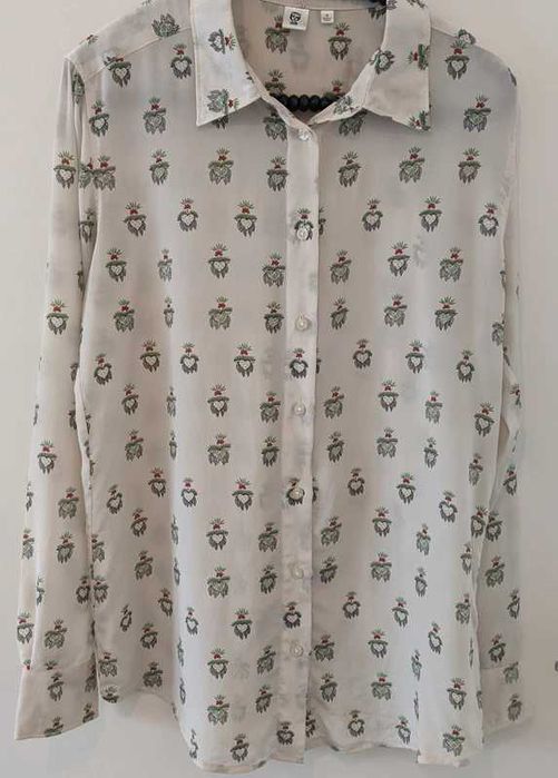 Celia Birtwell x Uniqlo копринена риза