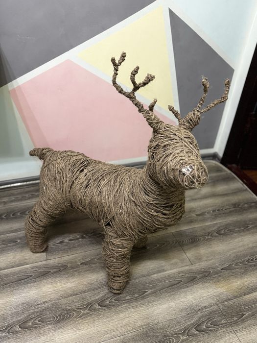 Эко-олень из льна