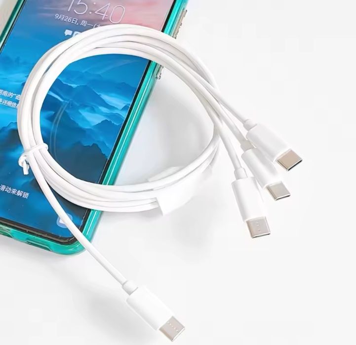 Мултифункционален заряден кабел с 3 различни порта