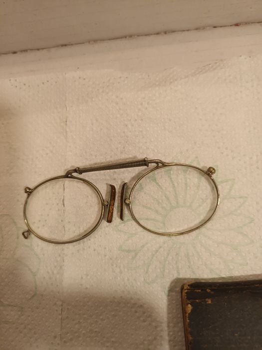 Ochelari din argint masiv sec XVIII -raritate , perfect functionali -