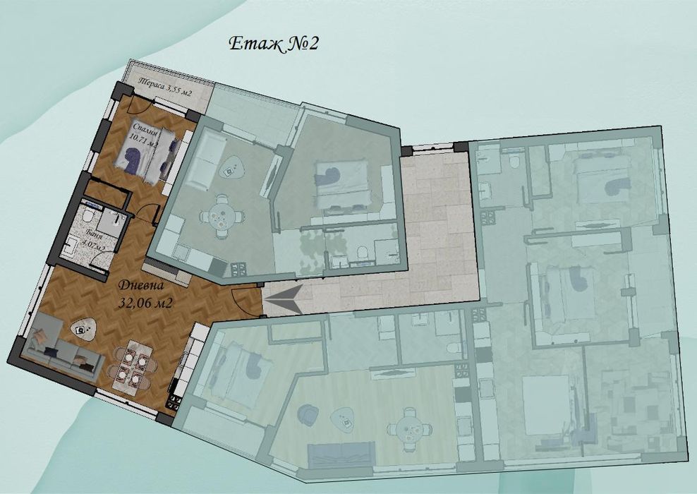Продава се Двустаен апартамент в Черноморец - 64 кв.м за 1258 €/кв.м - Снимка #1