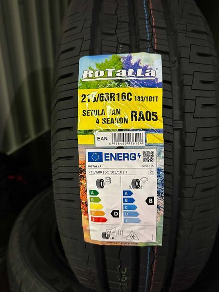 Нови всесезонни бусови гуми ROTALLA VAN 4 SEASON 215/60R16C НОВ DOT